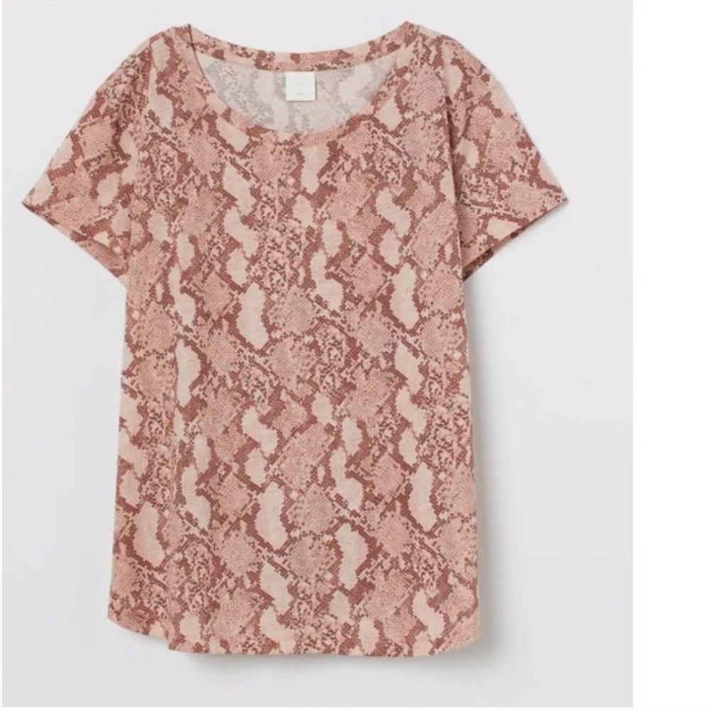 Snake Print Python Tee T Shirt Boho Bohemian Arts… - image 1